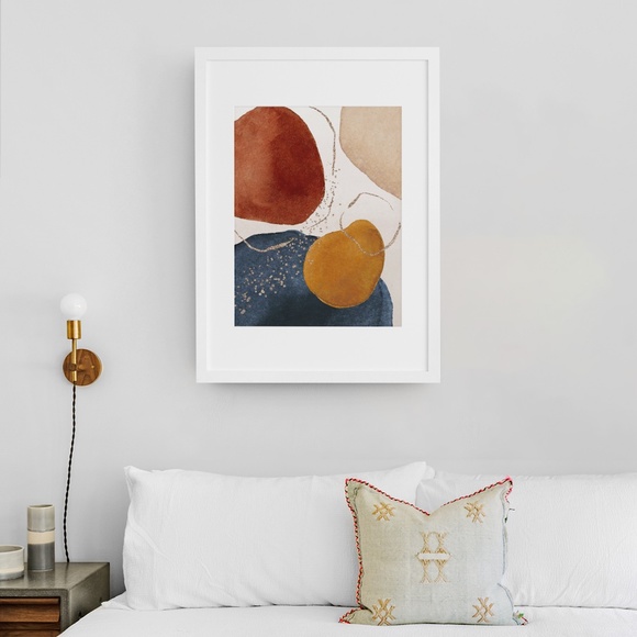 Modern Abstract Shape Wall Art Poster Print UNFRAMED. - Picture 5 of 14